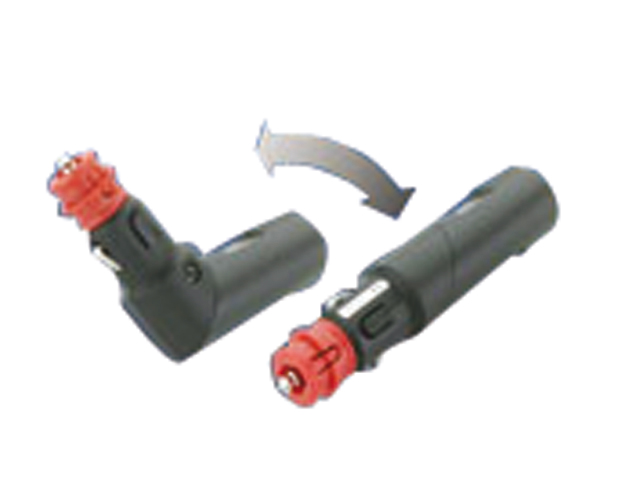 12V Stekker UNI 90º