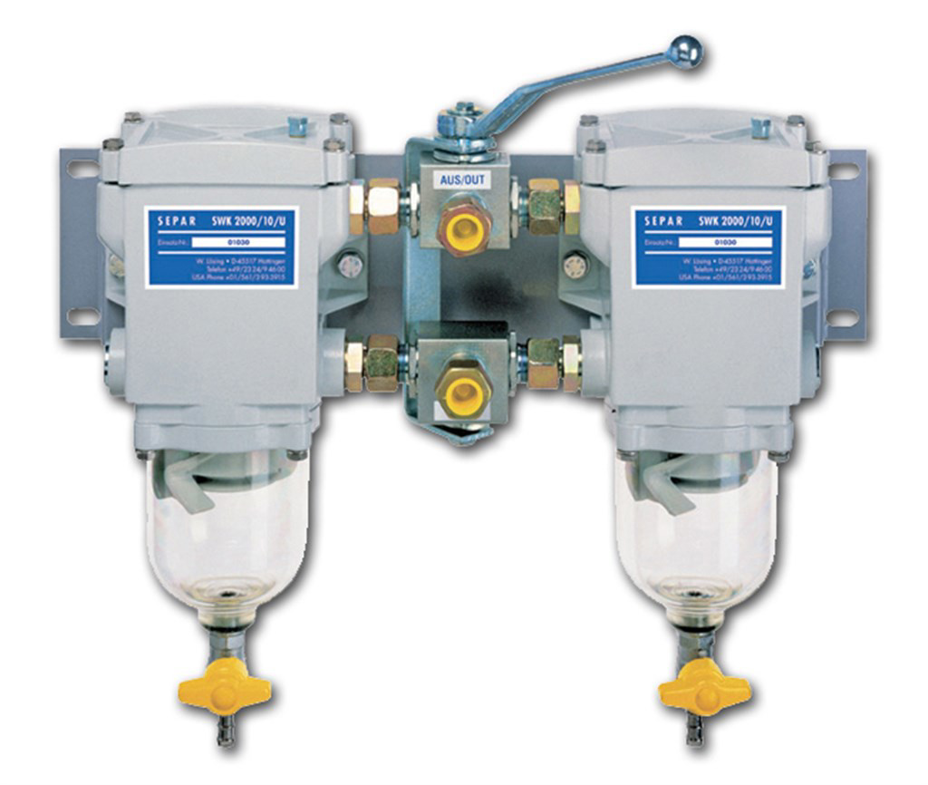 Separ brandstoffilter SWK2000/10 dubbel kunststof