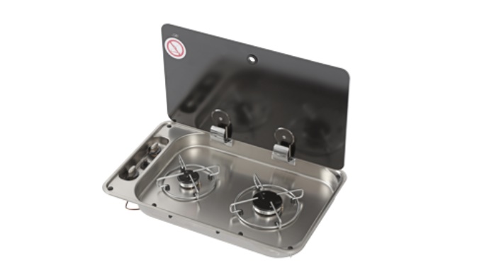 Allpa Gaskomfoor 2 Pits met afdekplaat