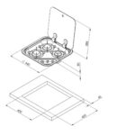 Allpa Gaskomfoor 3 Pits met afdekplaat
