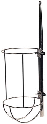 Allpa fenderhouders RVS voor 1 stootwil recht model