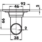 BootKuip afvoer ovaal RVS 316