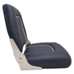 Bootstoel Navy Star Opklapbare stoelkuip navy blauw met witte bies