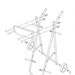 Buitenboordmotor Trolley Small – tot 40 kg – Inklapbaar