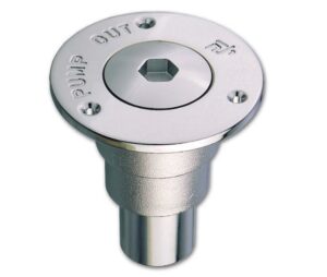 Dekdop verchroomd messing voor fecaliëntanks