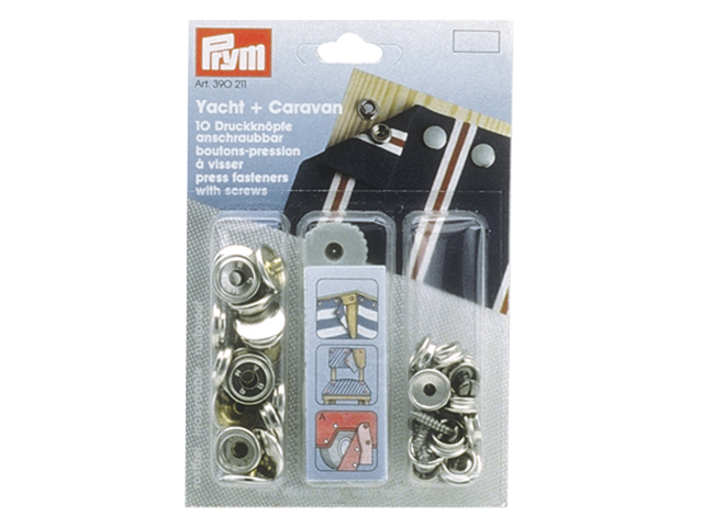 Drukknopen Messing vernikkeld aanschroefbaar op hout