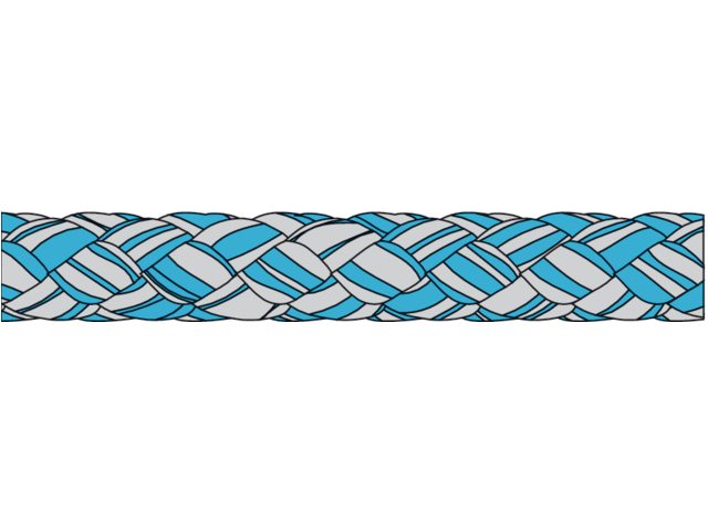 Dynasoft Lijn Blauw 6mm