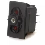 Carlingswitch Schakelaar 12/24V rood licht