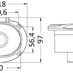 Elissa boot douchesysteem rond RVS 316