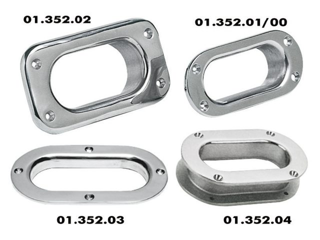 Kettingkluizen ovaal RVS 316