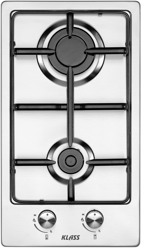 Klass boot inbouwkookplaat 2-pits RVS