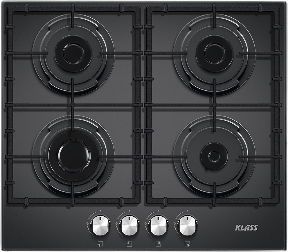 Klass boot inbouwkookplaat 4-pits glas