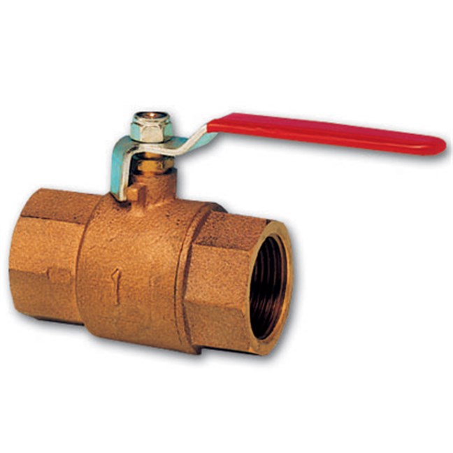 Kogelafsluiter brons