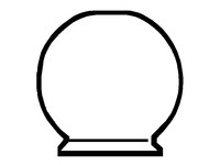 Kogelglas opaal 70 mm