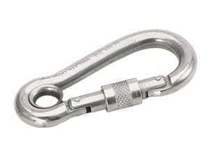 Kong Karabijnhaken RVS 316  met Borgring