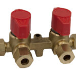 Messing Gaskranen met messing wartels