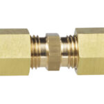 Messing gasfitwerk koppelingen voor 8mm koperleiding