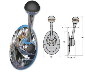 Morse boot Eénhendelbediening zijmontage