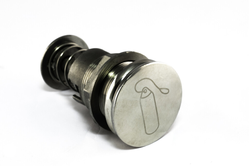 RVS 316 Ronde inbouw Fenderhaak Pull-up en Twist en Lock