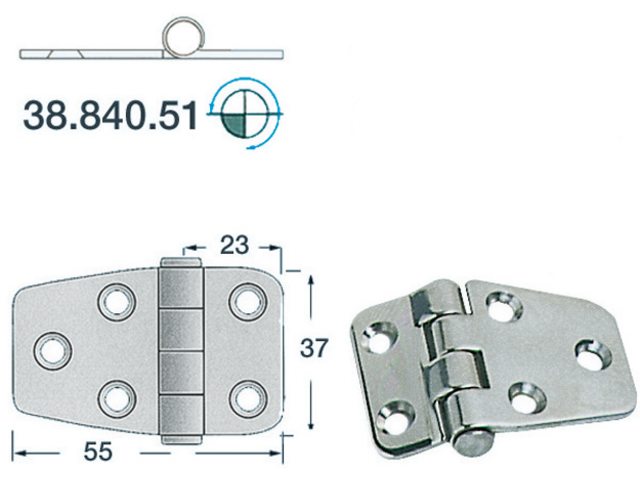 RVS Boot Scharnier Type 3