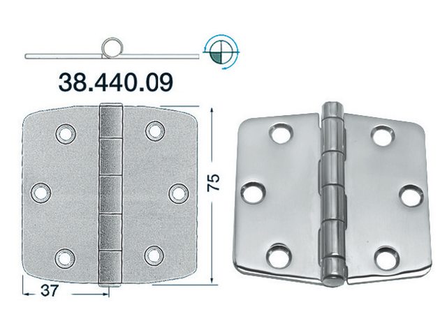 RVS Boot scharnier Type 12