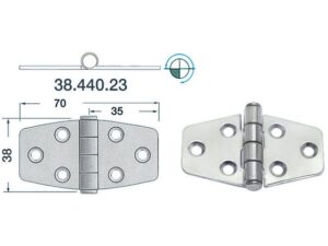 RVS Boot scharnier Type 14