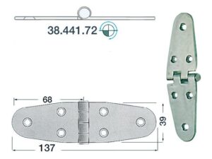 RVS Boot scharnier Type 9