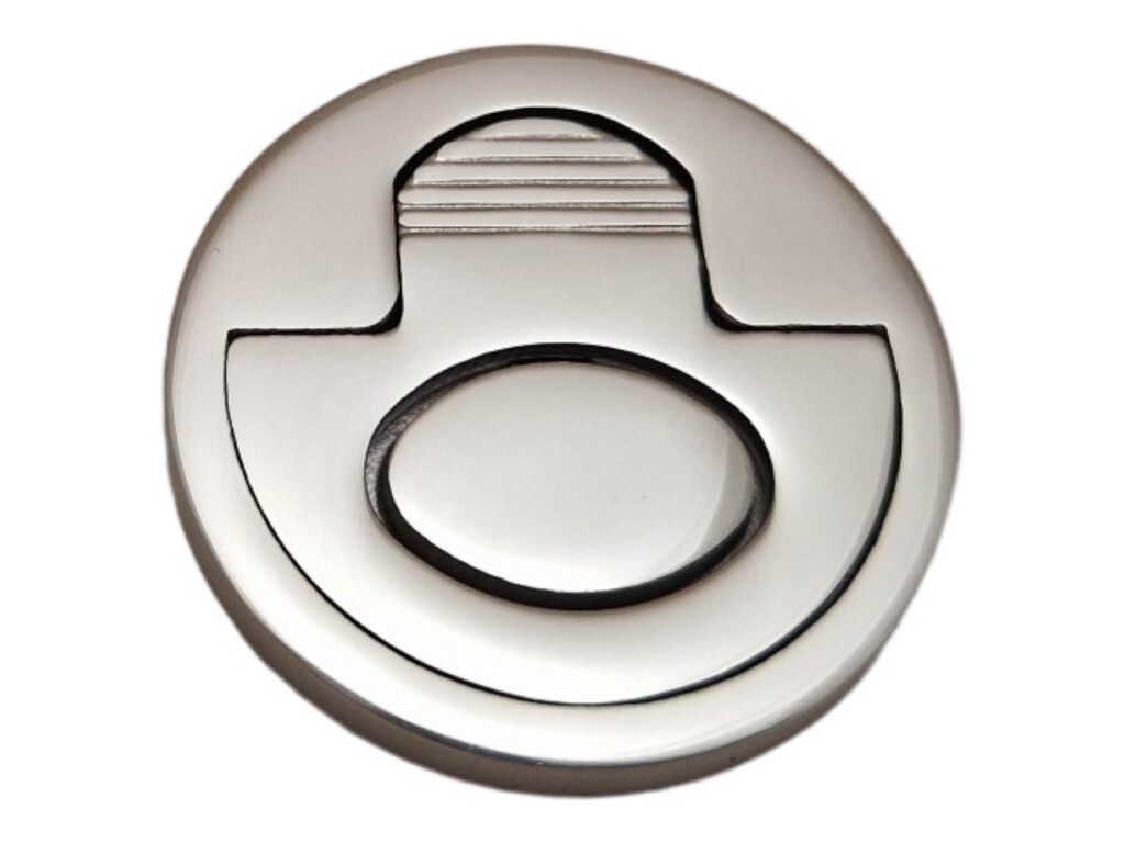 RVS316 Boot luikring 51mm rond veerbelast