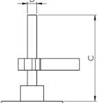 RVS316 Bootluik Handgreep vergrendelbaar rechthoekig 66x80mm