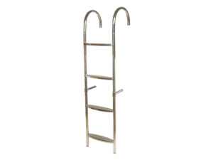 RVS Boot zwemtrap vast