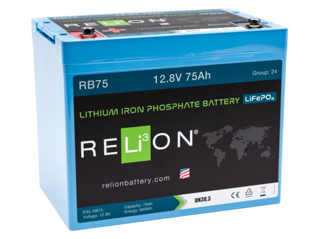 ReLion Lithium Accu RB75 12V 75Ah