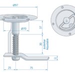 Roca RVS Luiksluiting 97mm