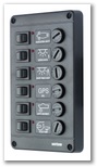 Vetus Schakelpaneel P6CB 12V en 24V