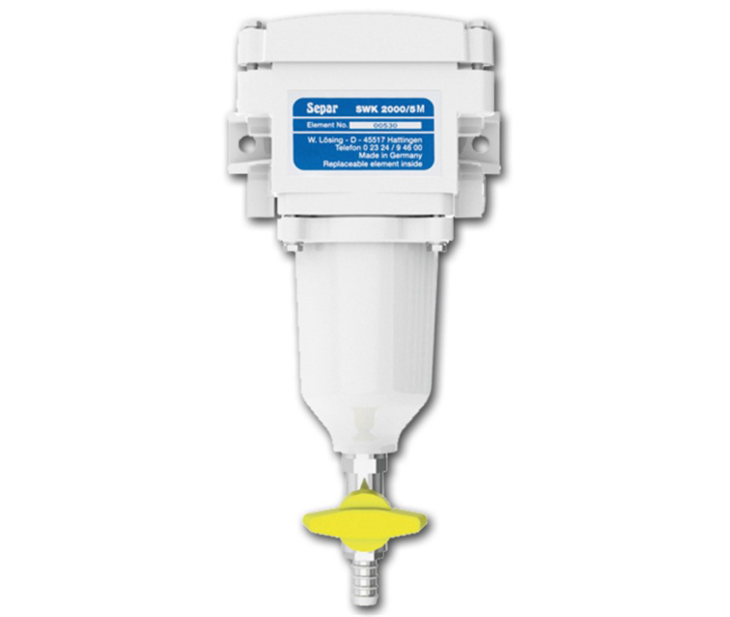 Separ brandstoffilter SWK2000/5 enkel/Contactpunt metaal