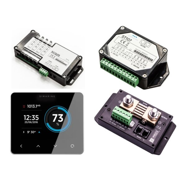 Simarine Pico Blue set Digitale Boordmonitoring standalone Zilver