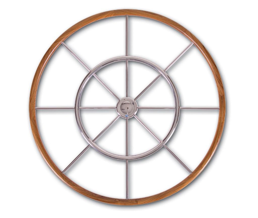 Stazo hoepelstuurwiel 15 Teak/RVS 90/100cm