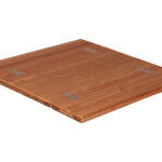 Teak boot Tafelblad Wing Effen tweevoudig opklapbaar blad