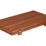 Teak boot Tafelblad Wing Effen tweevoudig opklapbaar blad