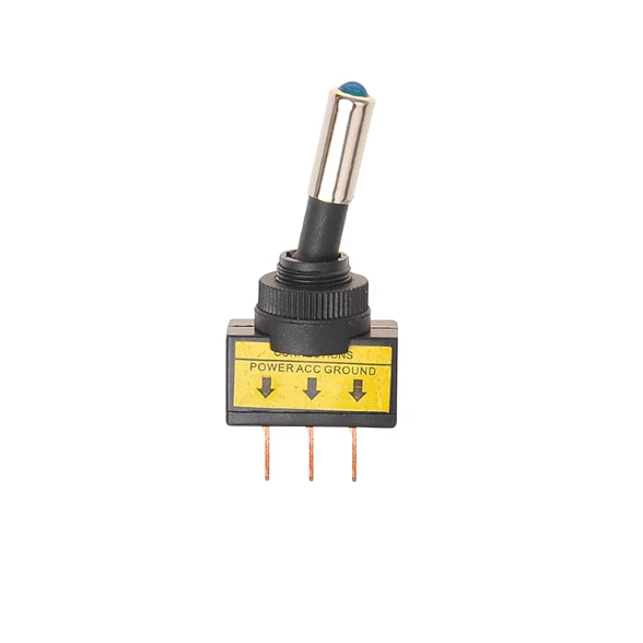 Tuimelschakelaar LED Blauw 12V 20A