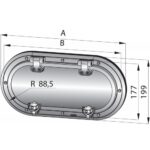 Vetus RVS 316 Patrijspoort PMS A1