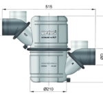 Vetus Waterlocks/geluidsdempers NLP Ø50-90mm