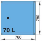 Vetus flexibele watertanks 55-220 liter
