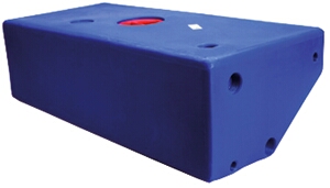 Vuilwatertank schuine zijde inhoud 50L-98L