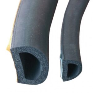 Sponsrubber Zelfklevend 8x6MM D-Profiel 50 Meter