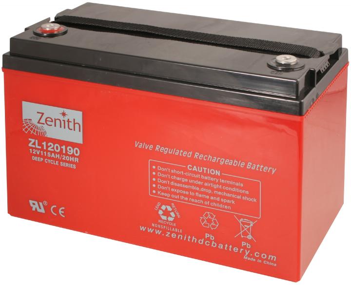 Zenith Deep cycle 115Ah 12V