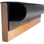 Zwarte Steigerstootrand flexibel PVC P-Profiel