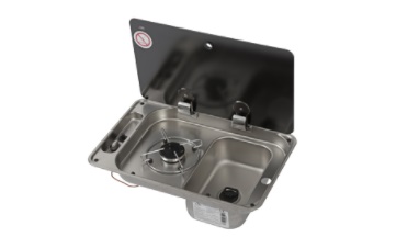 allpa Gaskomfoor 1 pit met spoelbak en afdekplaat