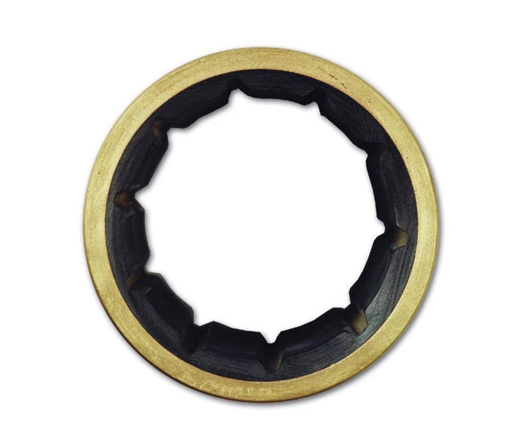 Rubberlagers met bronzen buitenmantel Binnenmaat Ø 40 mm