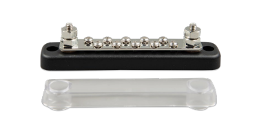 Victron Busbar 150A 2-polig met 10 schroeven + afdekkap.