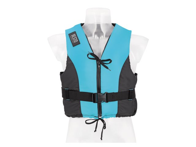 Reddingsvest Besto Dinghy Zipper 50N blauw/zwart